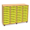 New Mobile Tray Storage Unit With 40 Shallow Trays Boxes & Containers|Furniture
