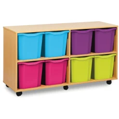 Sale Mobile Tray Storage Unit With 8 Jumbo Trays Boxes & Containers|Furniture