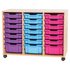 New Mobile Triple Column 21 Tray Unit Cupboards|Boxes & Containers