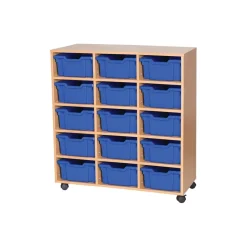 Sale Mobile Triple Tray Storage Unit 15 Deep Boxes & Containers|Furniture