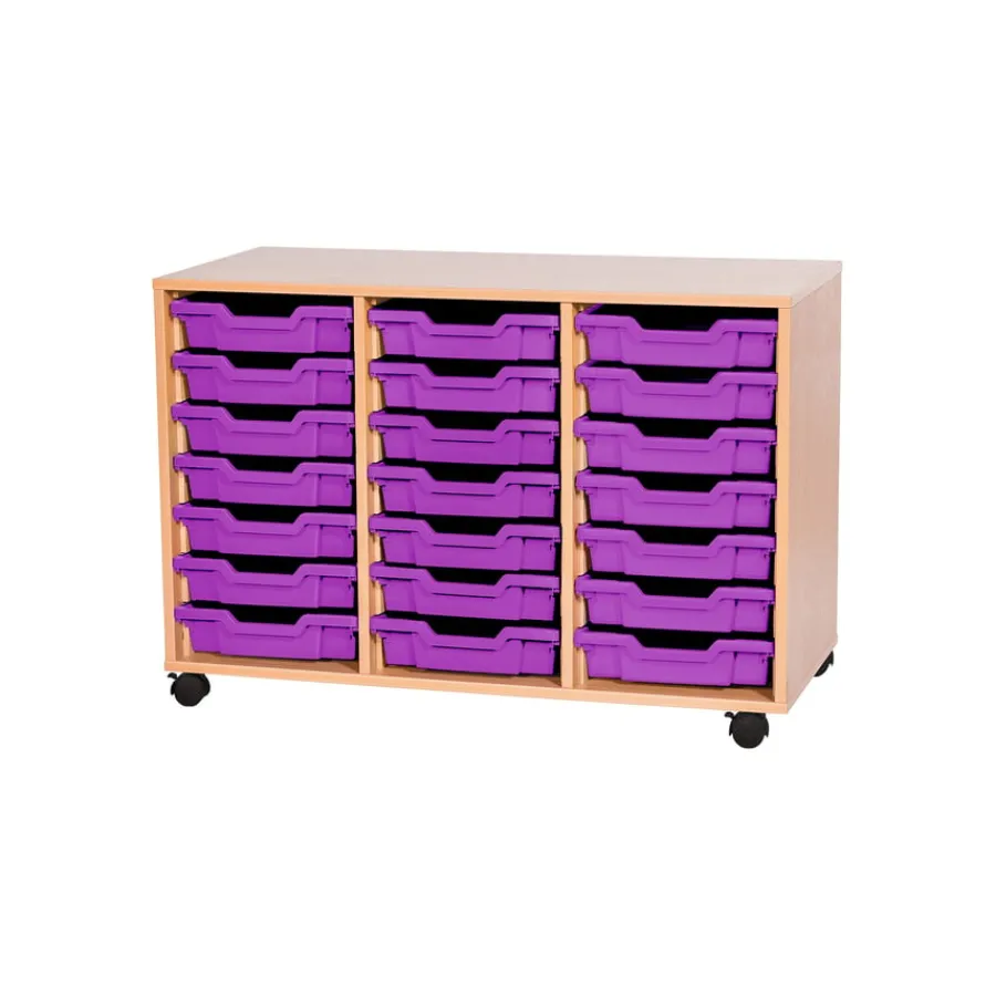 Hot Mobile Triple Tray Storage Unit 21 Trays Boxes & Containers|Furniture