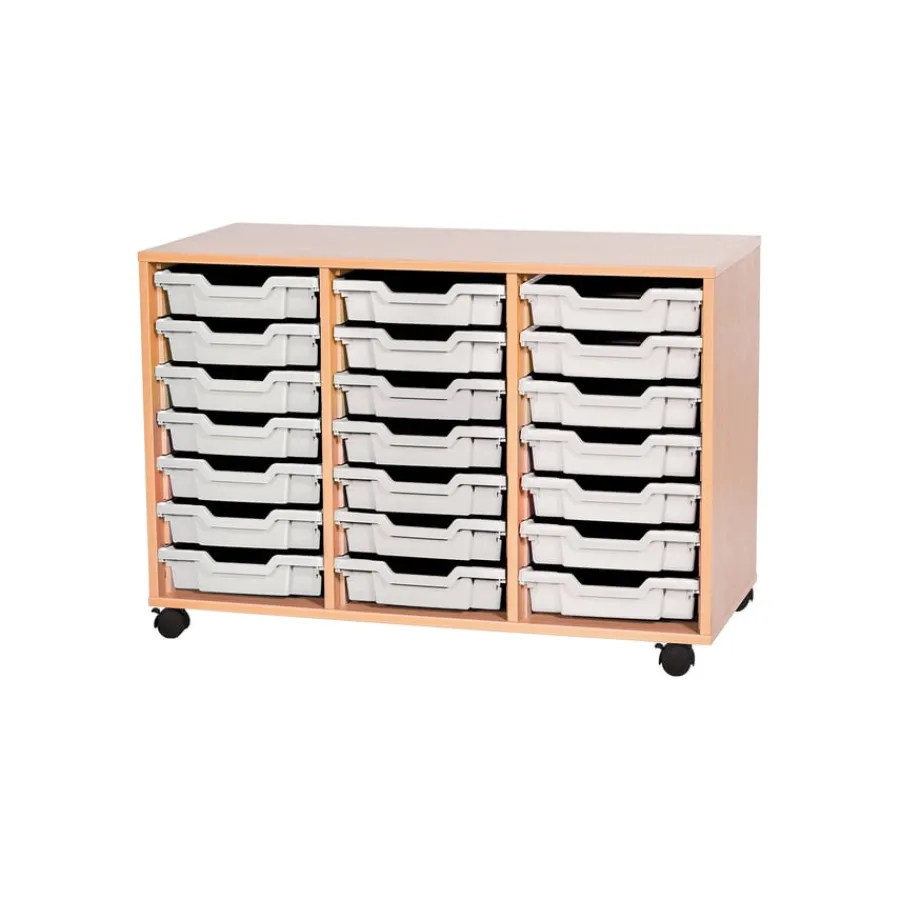 Hot Mobile Triple Tray Storage Unit 21 Trays Boxes & Containers|Furniture