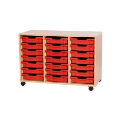 Hot Mobile Triple Tray Storage Unit 21 Trays Boxes & Containers|Furniture