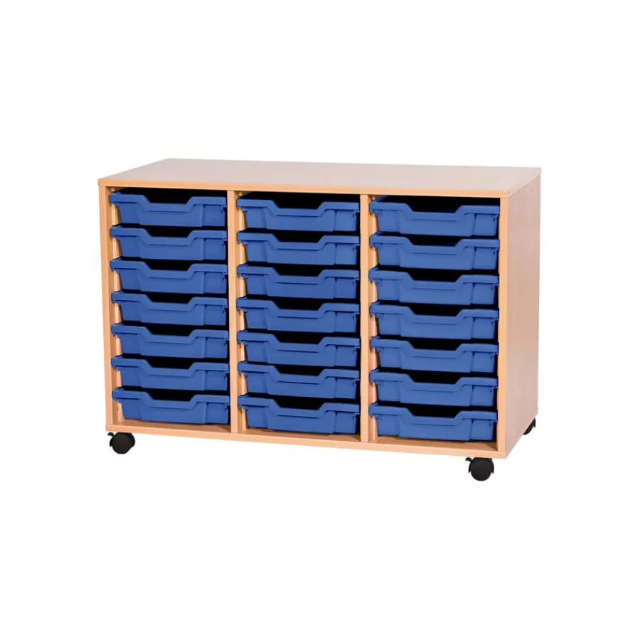 Hot Mobile Triple Tray Storage Unit 21 Trays Boxes & Containers|Furniture