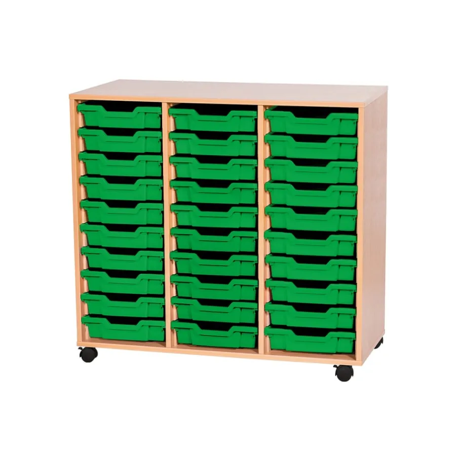 Discount Mobile Triple Tray Storage Unit 30 Trays Boxes & Containers|Furniture