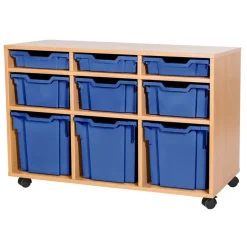 Discount Mobile Triple Tray Unit Combination 9 Boxes & Containers|Furniture