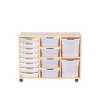 New Mobile Triple Tray Unit Combination 14 Boxes & Containers|Furniture
