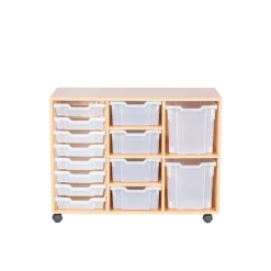 New Mobile Triple Tray Unit Combination 14 Boxes & Containers|Furniture