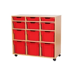 Discount Mobile Triple Tray Unit Combination 12 Boxes & Containers|Furniture
