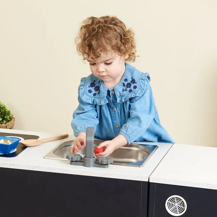Hot Modern Living Toddler Kitchen Set Navy 3 Piece Role Play|Role Play Furniture & Accessories