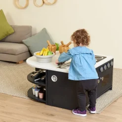 Hot Modern Living Toddler Kitchen Set Navy 3 Piece Role Play|Role Play Furniture & Accessories