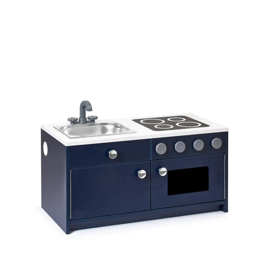 Hot Modern Living Toddler Kitchen Set Navy 3 Piece Role Play|Role Play Furniture & Accessories