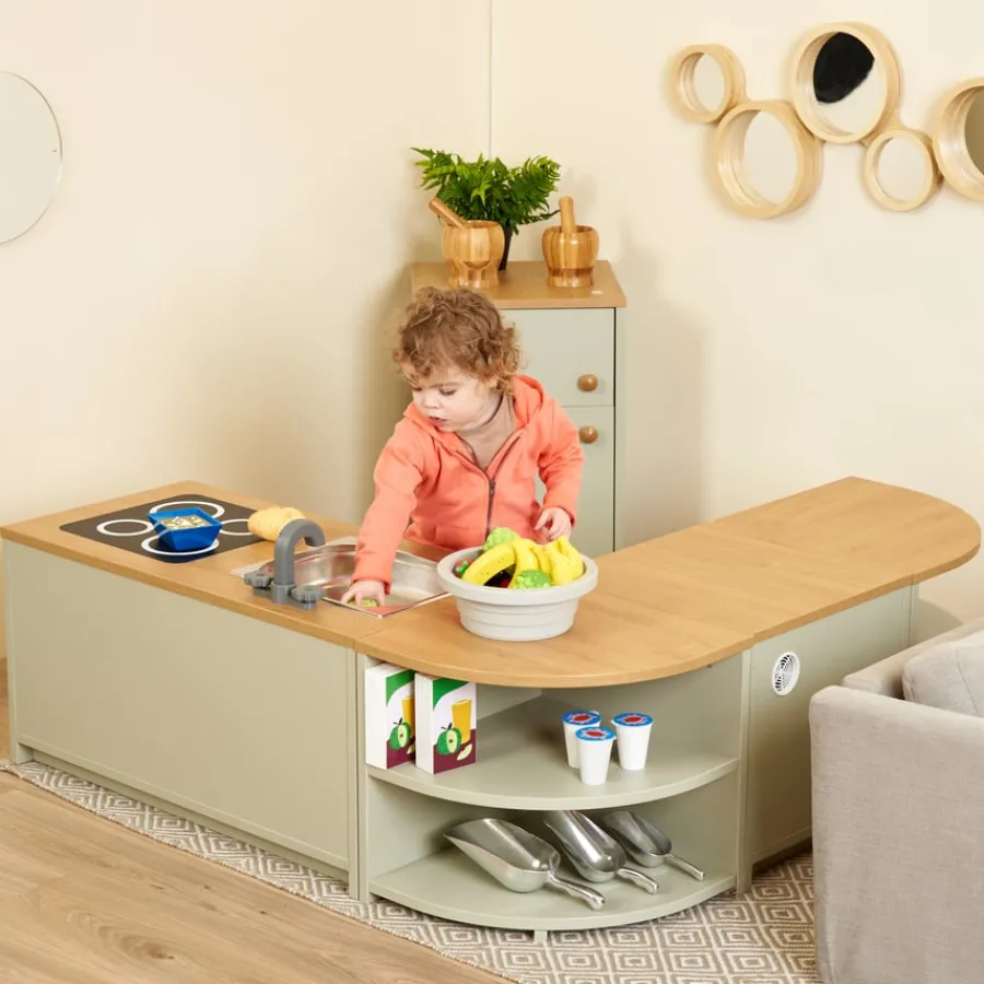 New Modern Living Toddler Kitchen Set Sage 5pc Role Play|Shop The Full Range