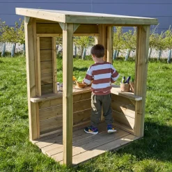 Modern Outdoor Role Play Wooden Kiosk Play Houses & Accessories|Kitchens & Accessories