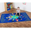 Discount Multicultural Welcome Languages Carpet 2m x 1.3m People & Communities|The Past And Present Day