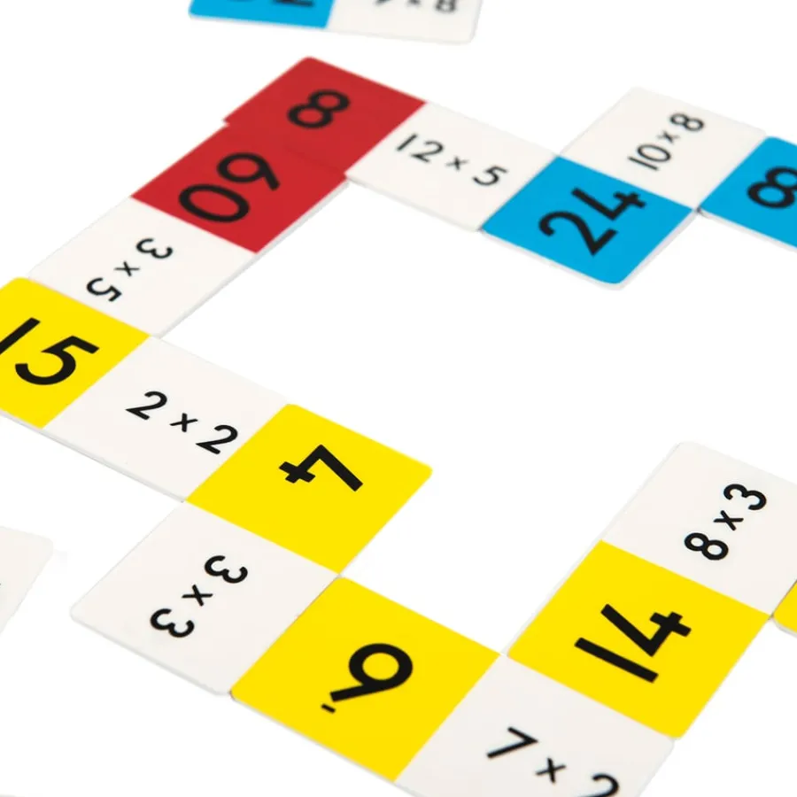 Outlet Multiplication Dominoes 96pcs Games|Number & Place Value