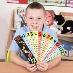 Clearance Multiplication Tables Fan 10pk Multiplication & Division