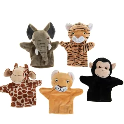 Sale My First Wild Puppets 5pcs Book & Reading|Language Development