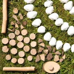 Hot Natural Wood Craft Discs 1kg Festivals & Celebrations|Collage & Craft