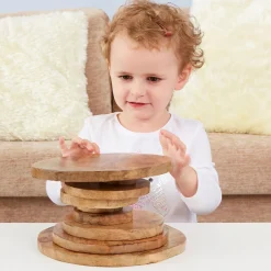 Hot Natural Wooden Stacking Discs 10pk Shop The Full Range|Woodworking