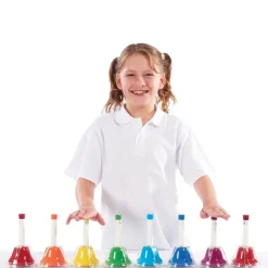 8 Note Diatonic Hand Bells Set Percussion Instruments|Drums And Tambourines