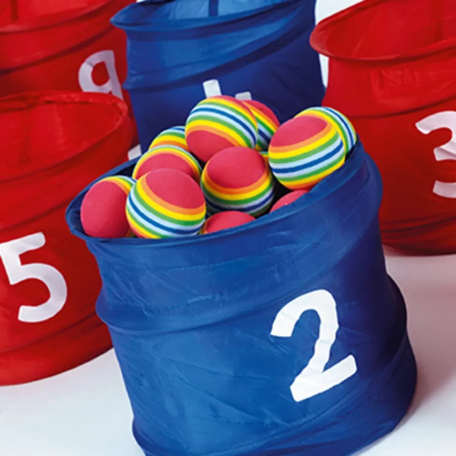 Numbered Folding Storage Tubs 10pk Early Years & Nursery|Outdoor Storage
