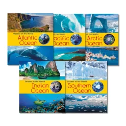 Clearance Oceans of the World Book Pack 5pk Geography Books|Non-Fiction Books
