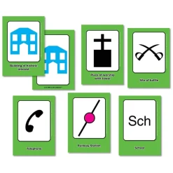 Online OS Map Symbol Activity Cards A6 32pk Fieldwork|Maps & Compasses