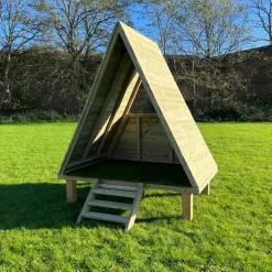 Hot Outdoor Freestanding Wooden Teepee Den Dens & Play Equipment|Dens & Playhouses