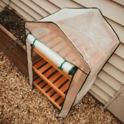New Outdoor Greenhouse with Cover H122 x W67 x D47cm Plants & Growing