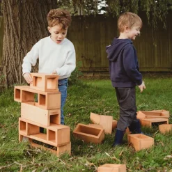 Clearance Outdoor Hollow Building Blocks 24pk Role Play Furniture & Accessories|Building Bricks & Blocks