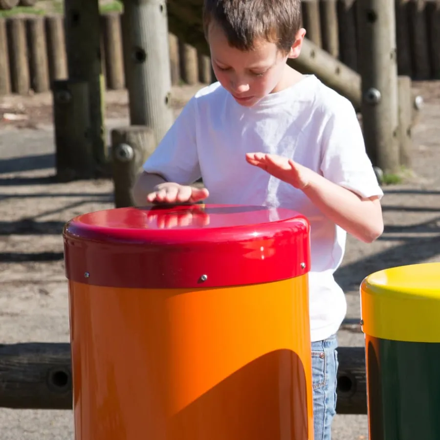 Outlet Outdoor Rainbow Samba Drums 5pk Percussion Instruments|Outdoor Music