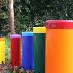 Outlet Outdoor Rainbow Samba Drums 5pk Percussion Instruments|Outdoor Music