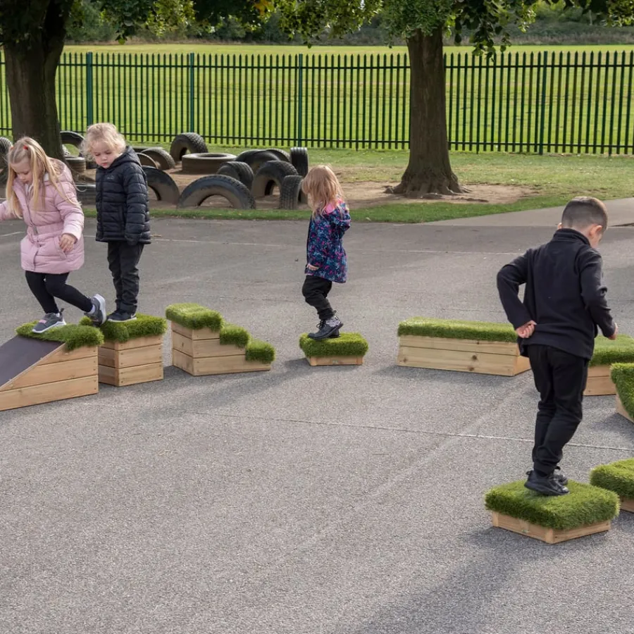New Outdoor Wooden Climbing Blocks 10pk Role Play Furniture & Accessories|Climbing Courses