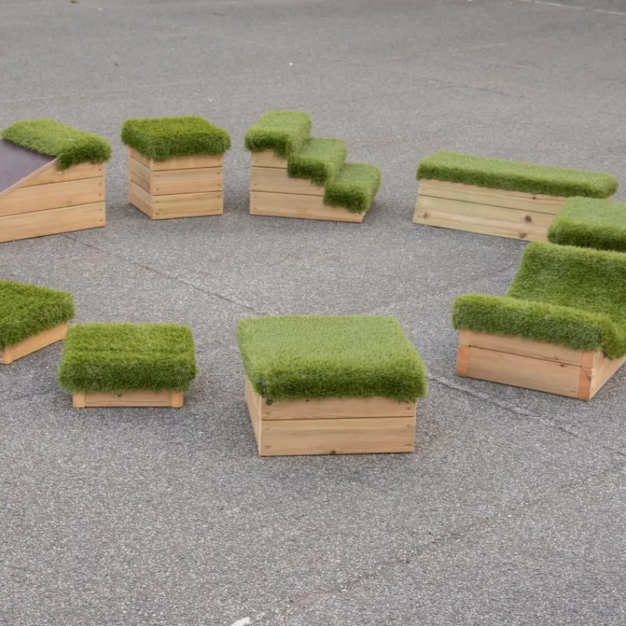 New Outdoor Wooden Climbing Blocks 10pk Role Play Furniture & Accessories|Climbing Courses