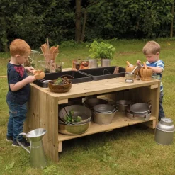 Online Outdoor Wooden Group Discovery Table Outdoor Sand & Water|Mud Kitchens