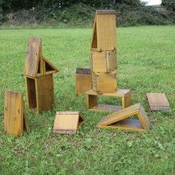 Outdoor Wooden Hollow Blocks 27pcs Construction|Construction Sets