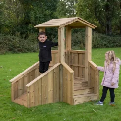 Hot Outdoor Wooden Ramp and Steps Clamber Tower Gross & Fine Motor Skills|Agility, Balance & Coordination