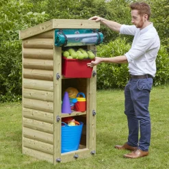 New Outdoor Wooden Storage Units H140cm Outdoor Storage|Trays & Trolleys