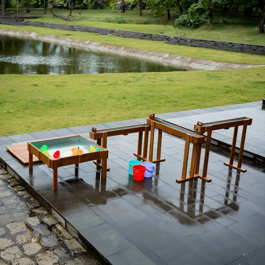 Sale Outdoor Wooden Water Channelling with Tray Outdoor Sand & Water|Trays & Tables