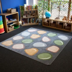 Best Pebble Placement Classroom Carpet 2m x 2m Rugs & Mats|Library Furniture