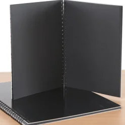 Online Pisces Hardback Spiral Sketchbook Black A4 40gsm Sketchbooks|Sketchbooks