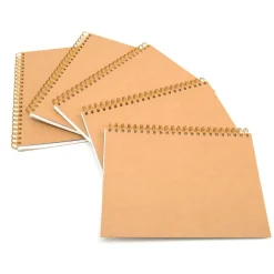 Best Pisces Hdbk ECO Kraft Cover Spiral Sketchbook A4 140gsm 5pk Sketchbooks|Sketchbooks