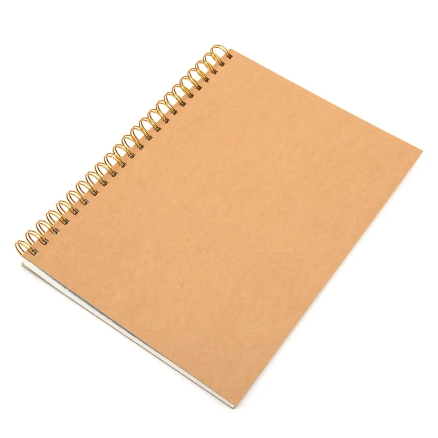 Best Pisces Hdbk ECO Kraft Cover Spiral Sketchbook A4 140gsm 5pk Sketchbooks|Sketchbooks
