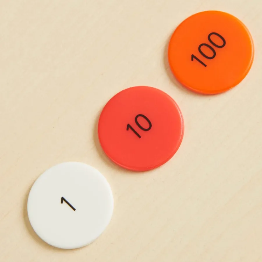 Clearance Place Value Counters Multibuy 1125pk + 1750pk Exploring Numbers|Number