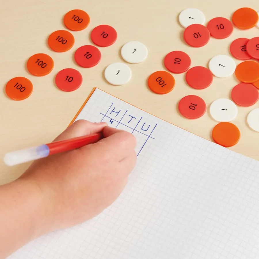 Clearance Place Value Counters Multibuy 1125pk + 1750pk Exploring Numbers|Number