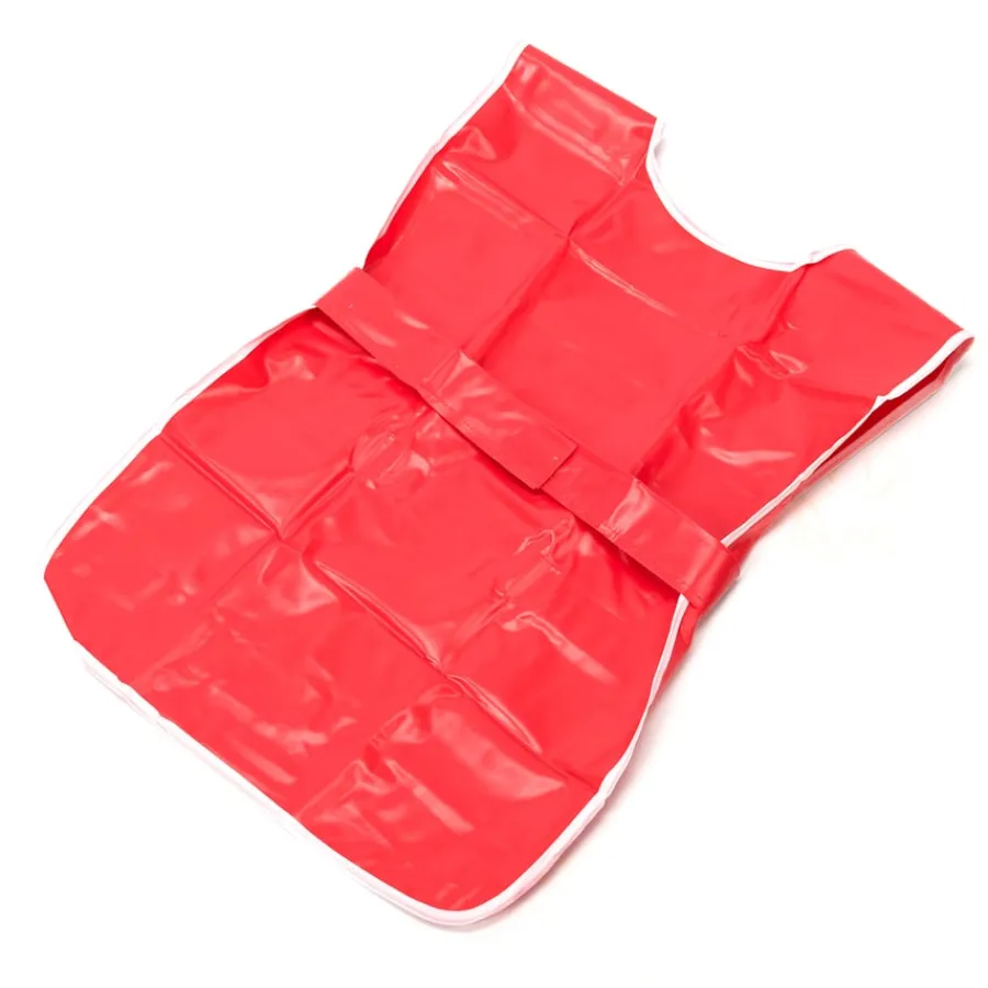 Plain Red PVC Waterproof Easy-on Tabards Outdoor Sand & Water|Water Play & Accessories