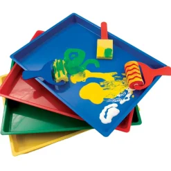 Online Plastic Coloured Mark Making Messy Art Trays Outdoor Sand & Water|Trays & Tables