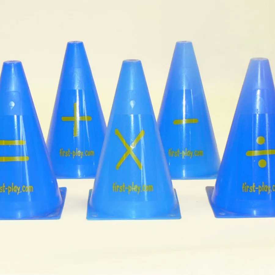 Online Plastic Maths Operations Cones 5pcs Multiplication & Division|Number & Place Value