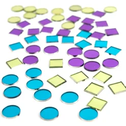 Clearance Plastic Mirror Mosaic Tiles 300pk 3D, Modelling, Tools & Gloves|Festivals & Celebrations